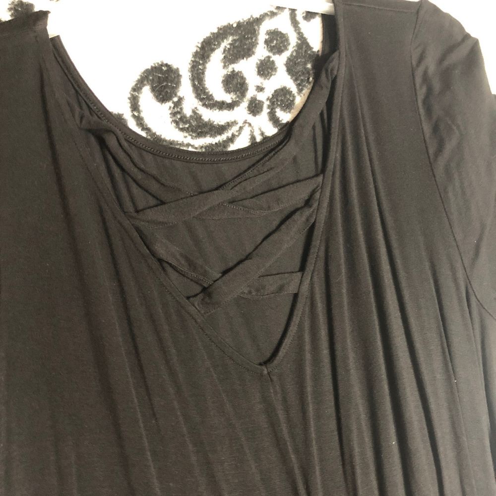 Criss Cross Back Tunic Top
